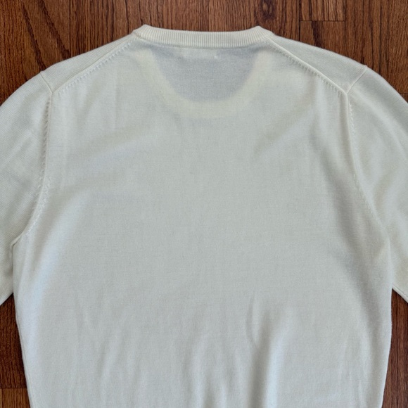 SuitSupply Off White Merino Crewneck Sweater size M - Picture 12 of 16
